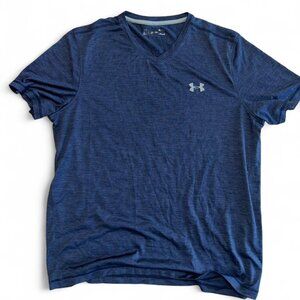 Under Armour Men’s Navy V-Neck Athletic Short Sleeve